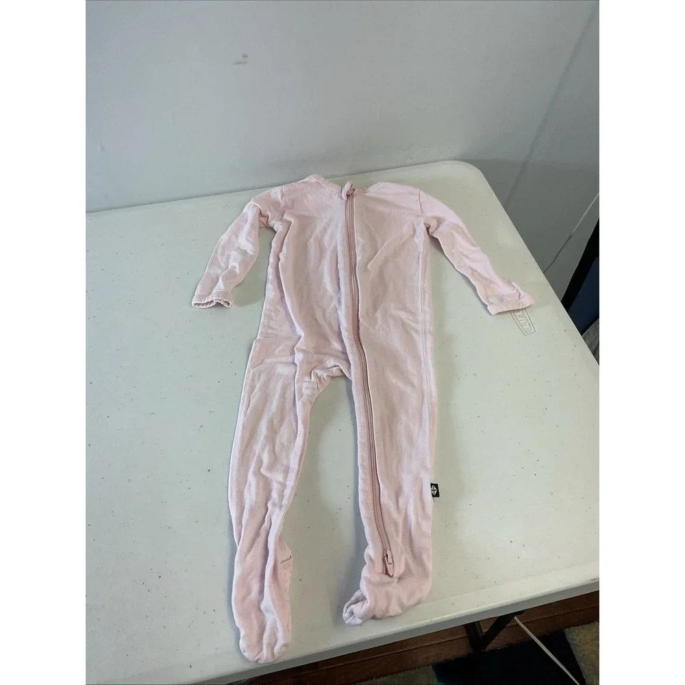 Lot of 4 Kyte bamboo zippy sleeper Solid Pink size 6-12‎ mos Bamboo Girls